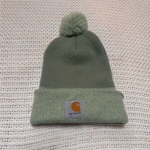 Carhartt pom pom Green Beanie